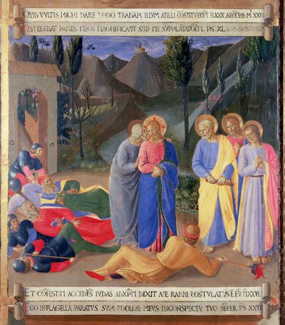 The Kiss of Judas (detail) by Fra Angelico